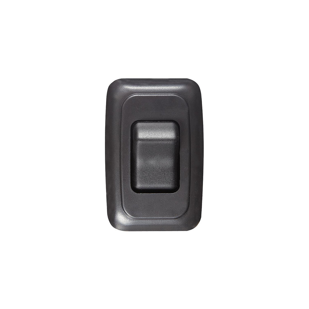 Contoured Wall Switch, Black, Single, On/Off - SPST - Cut-Out 1-5/8