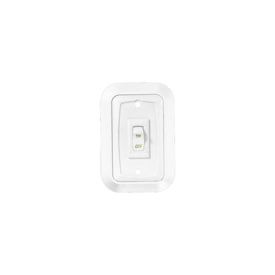 Wall Plate Switch, White, Single, 3.53
