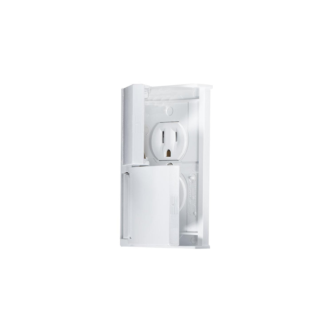 Weatherproof White Dual Outlet w/ Snap Cover-Plate -Modern Boat Sales & Service