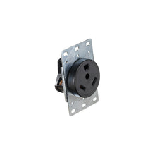 AC 30 Amp Flush Receptacle in plate Default Title -Modern Boat Sales & Service