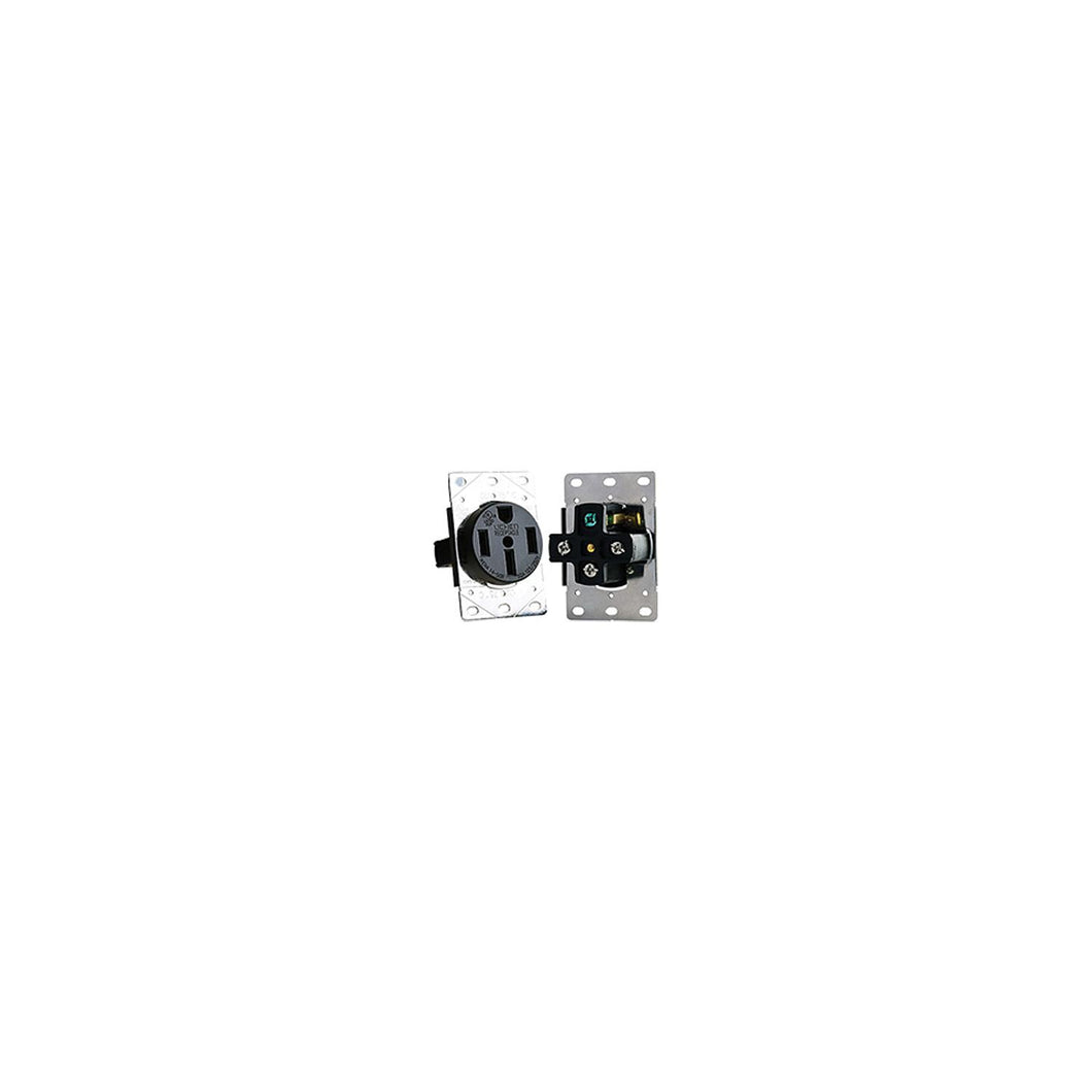 AC 50 Amp Flush Receptacle, in Plate -Modern Boat Sales & Service