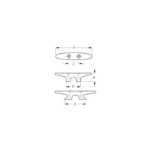 SeaDog 0433401 Heavy Duty Nylon Cleat, Black, 1 pr. Default Title -Modern Boat Sales & Service