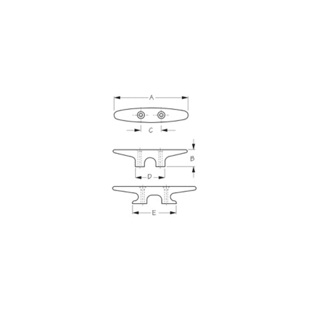 SeaDog 0433801 Heavy Duty Nylon Cleat, Black Default Title -Modern Boat Sales & Service