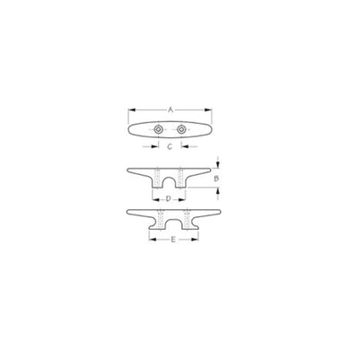 SeaDog 0433621 Heavy Duty Nylon Cleat, Flat Dark Earth, 1 pr. -Modern Boat Sales & Service