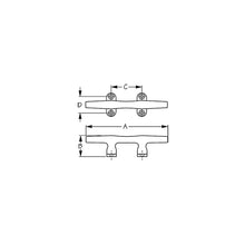 Chrome Zinc Open Base Cleat -Modern Boat Sales & Service