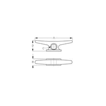 Sea-Dog 046210 Large Weldable Aluminum Cleat, 10" Default Title -Modern Boat Sales & Service