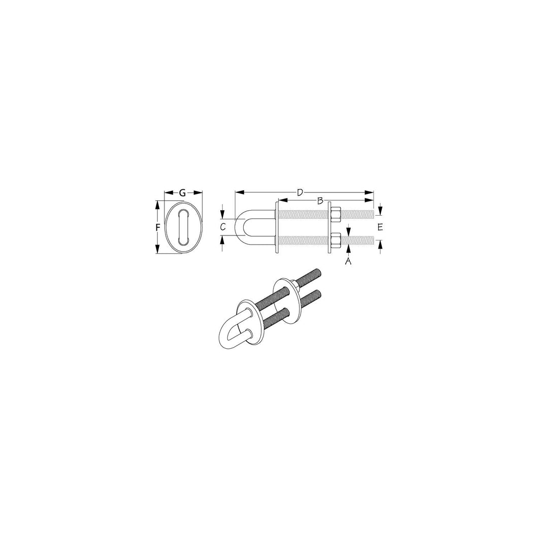 Sea-Dog 080098 Stern Eye - Heavy Duty Default Title -Modern Boat Sales & Service
