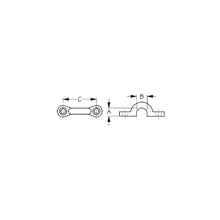 Sea-Dog 0812711 Pad Eye, A: 3/8" B: 1/2" C: 1-5/8" , Brass, #10 FH -Modern Boat Sales & Service
