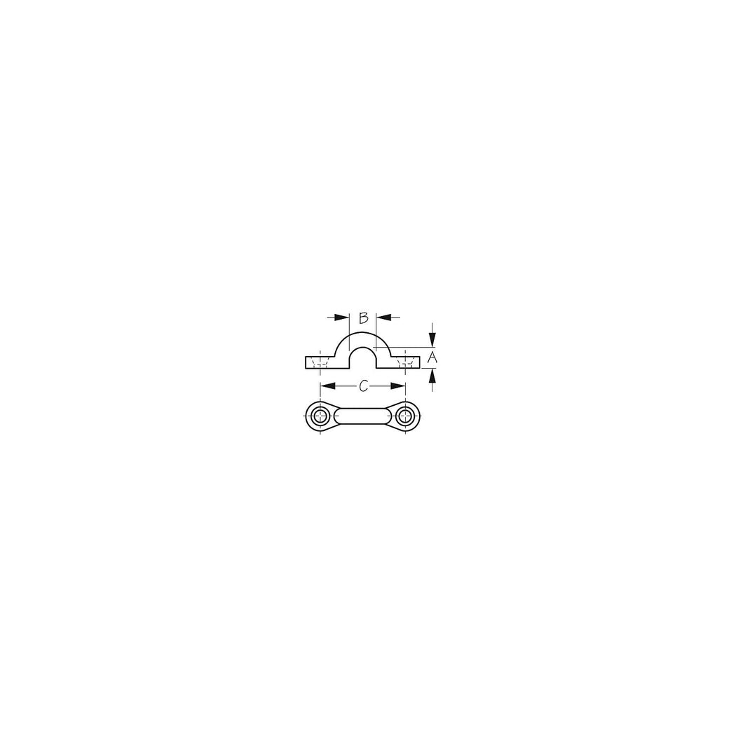 Sea-Dog 0812421 Chrome Zinc Pad Eye, 5/cd Default Title -Modern Boat Sales & Service