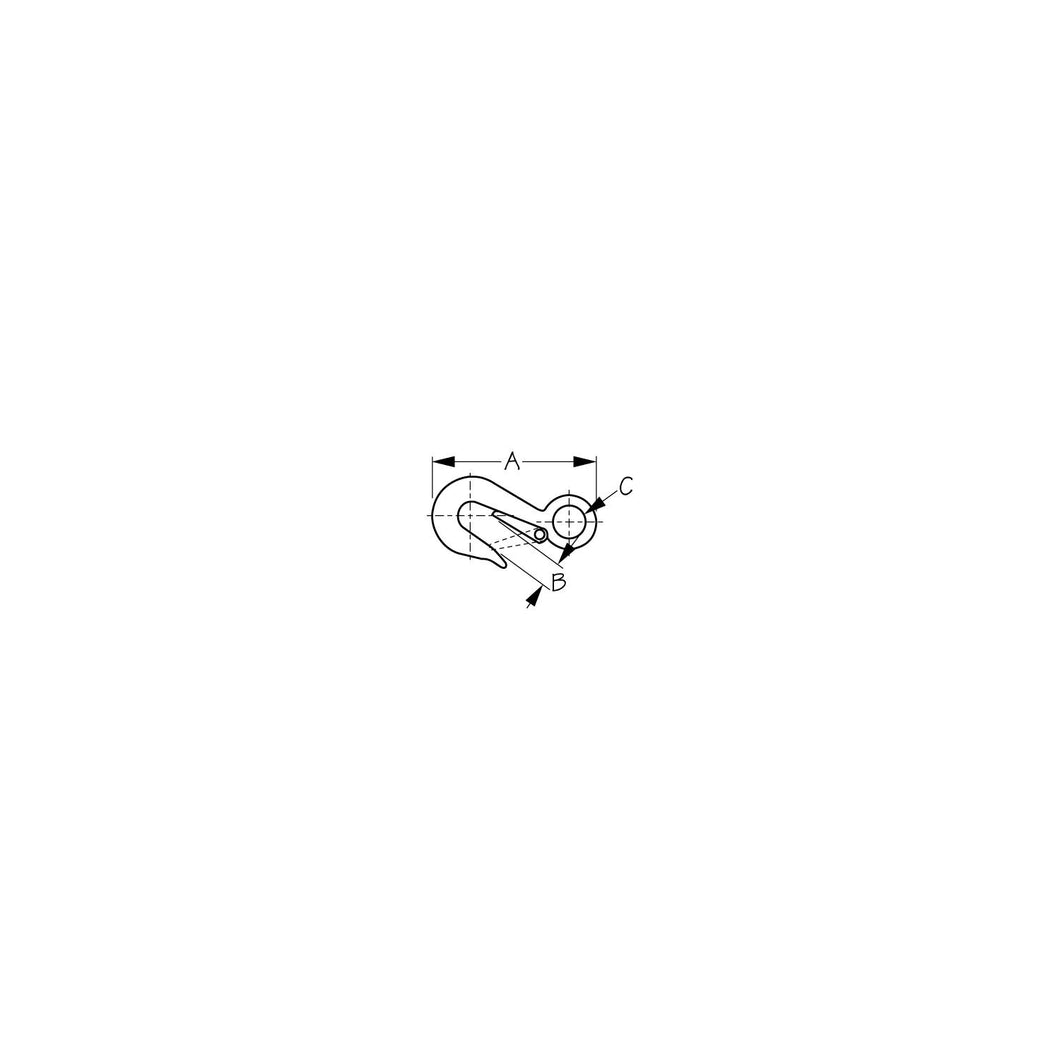 SeaDog 1463051 Fast Eye Safety Snap Hook | 11.900 lb Capacity | 1/8