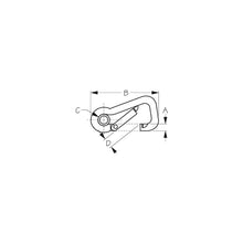 Sea-Dog 150105 Asymmetrical Snap w/Eye Insert - Stainless, 4" -Modern Boat Sales & Service
