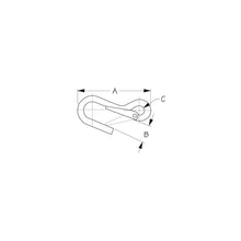 Spring Hook - Plated Steel -Modern Boat Sales & Service