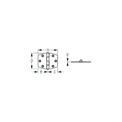 Sea-Dog 2038011 Dampening Heavy-Duty Hinge -Modern Boat Sales & Service