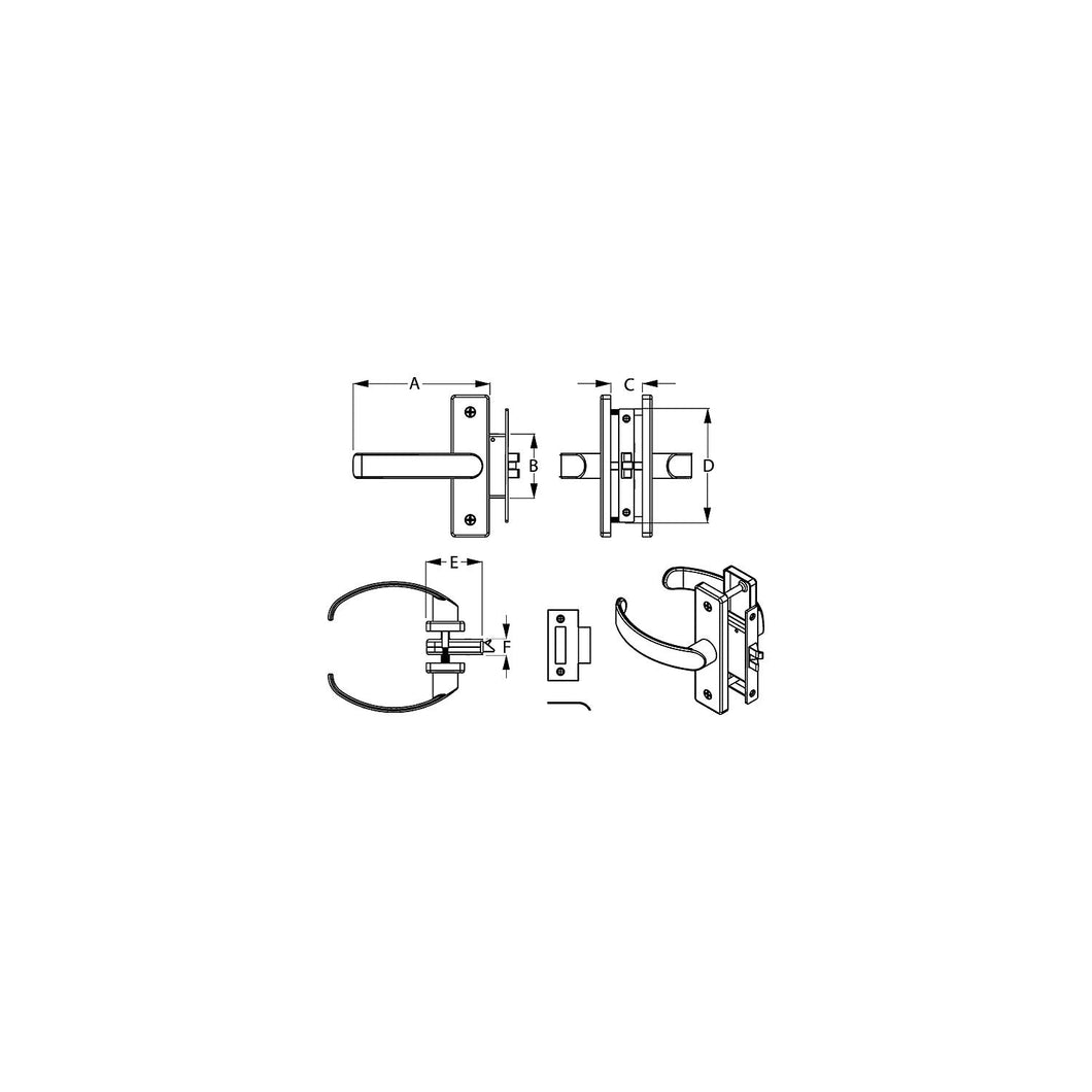 Seadog 2216101 Door Handle Latch Default Title -Modern Boat Sales & Service
