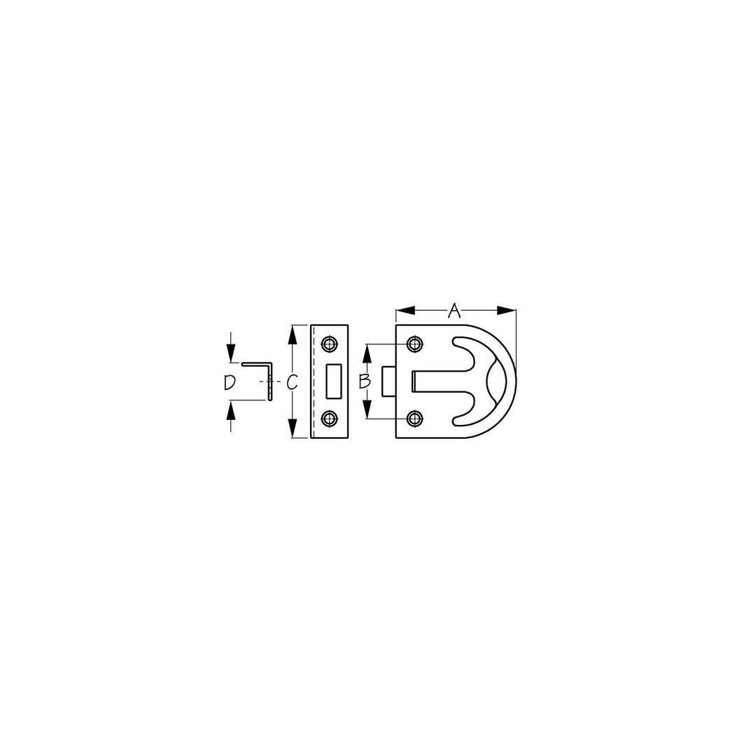 SeaDog 221920 Loaded Ring T-Handle Pull Latch | Investment Cast 316 Stainless Steel | #8 Fastener Default Title -Modern Boat Sales & Service