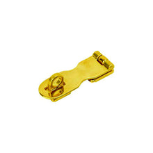 Sea-Dog 222121 Safety Hasp, , A:3", B:2-5/16", C:1", D: 3/4", E: 3/8", #6 FH, Brass -Modern Boat Sales & Service