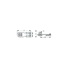 Sea-Dog 222121 Safety Hasp, , A:3", B:2-5/16", C:1", D: 3/4", E: 3/8", #6 FH, Brass Default Title -Modern Boat Sales & Service