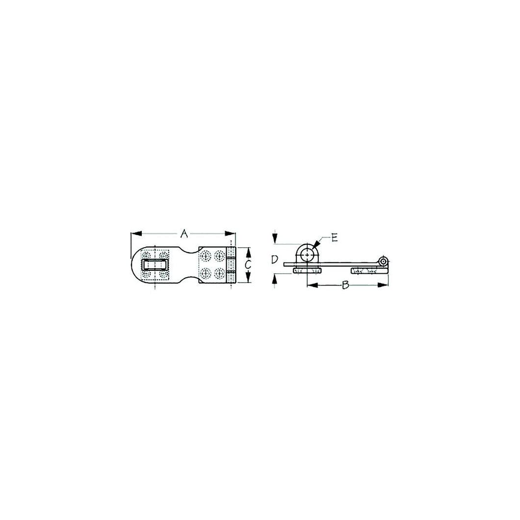 Sea-Dog 222121 Safety Hasp, , A:3