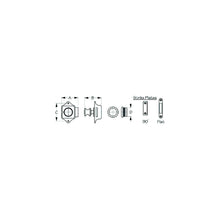 Seadog 2253001 Push Button Rim Latch, A: 1-15/16" , B:1-7/8", C:2-1/16", D:1", #6 RH Default Title -Modern Boat Sales & Service