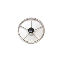 SeaDog 230215 15" 6-Spoke Stainless Steering Wheel w/Plastic Center Cap, 25A Dish -Modern Boat Sales & Service