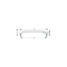 Sea-Dog 2546111 Stud Mount Handrail, Tube: 3/4", A:8-3/4 " B: 7-1/2" C:1-3/4" D:1-1/4" Fastener: 5/16"-18 Nut, Black Matte -Modern Boat Sales & Service