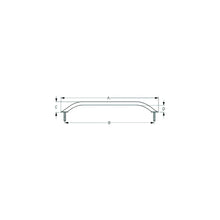 Sea-Dog 2546321 Stud Mount Flanged Handrail, Tube: 7/8" A: 13-1/2", B: 12", C: 2-1/4", D:1-1/2" , Fastener: 5/16"-18, Black Matte -Modern Boat Sales & Service