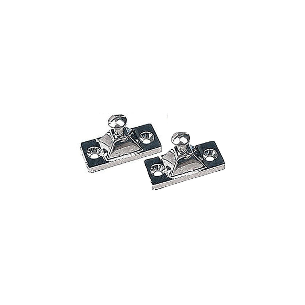 Side Mount Deck Hinge, 2-Hole Stainless. Each -Modern Boat Sales & Service
