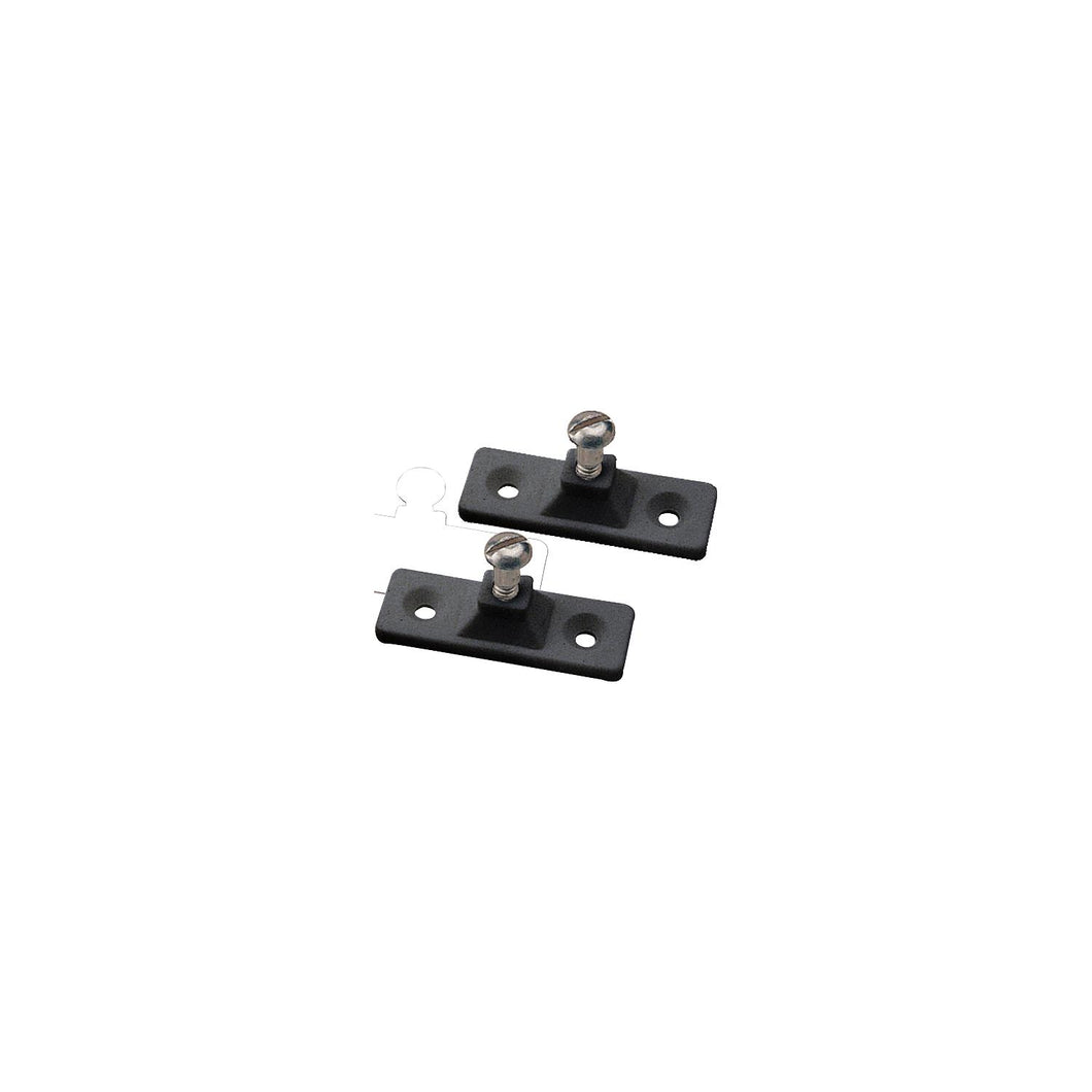 Side Mount Deck Hinge, 2-Hole, Black, Pair -Modern Boat Sales & Service