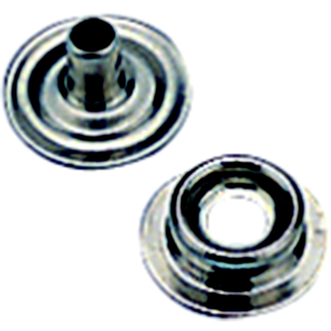 Sea-Dog 2991101 Eyelet Snap Stud, Nickel Plated Brass, 6 sets -Modern Boat Sales & Service