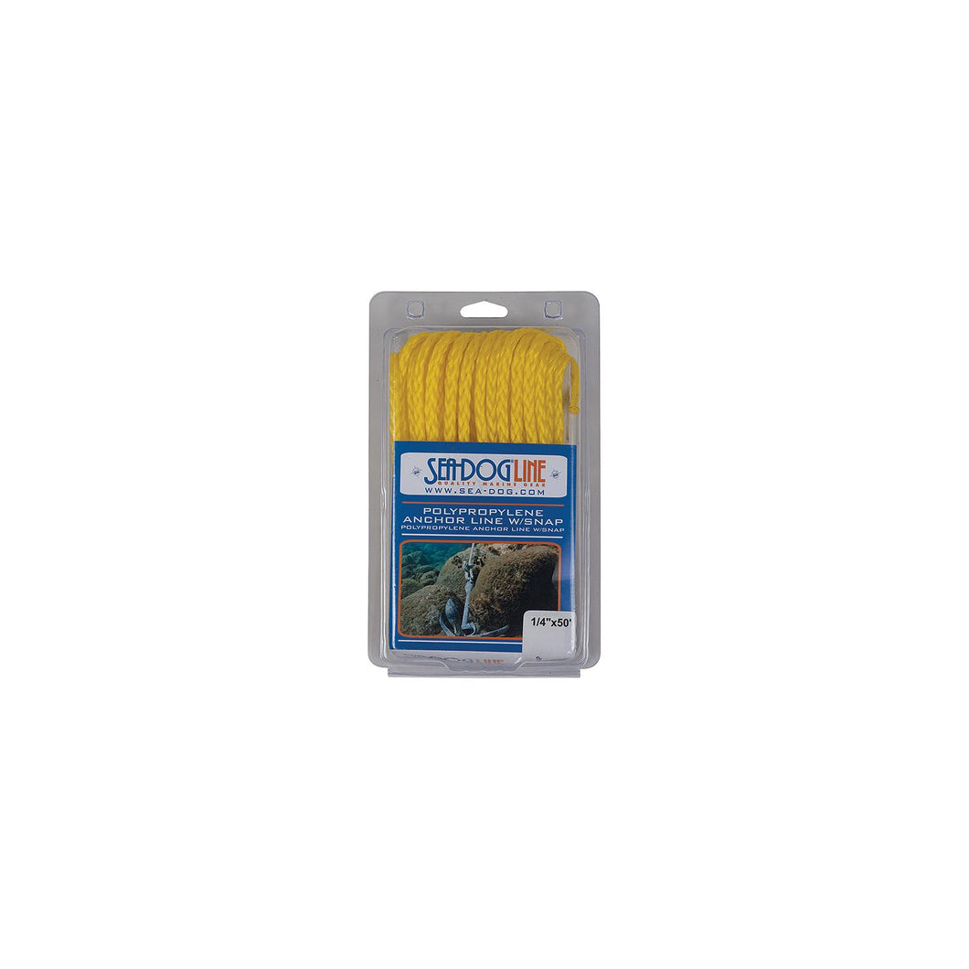 Sea Dog Hollow Braid Poly-Pro Anchor Line With Steel Snap -Modern Boat Sales & Service