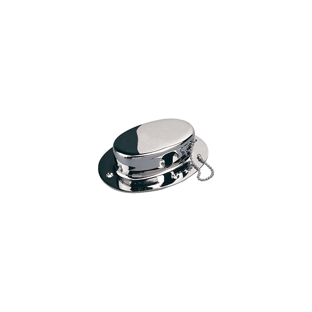 SeaDog 322070 Forged Brass Chrome Plated Chain Deck Pipe with Chain | #8 Fastener -Modern Boat Sales & Service