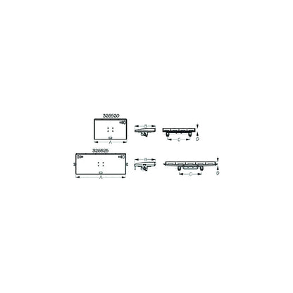 Sea-Dog 3265203 Fillet & Prep Table Round Rail Mount, A: 20", B:12-5/8", C:13-1/2", D:2", Medium, 3/4"-1-1/4" Default Title -Modern Boat Sales & Service