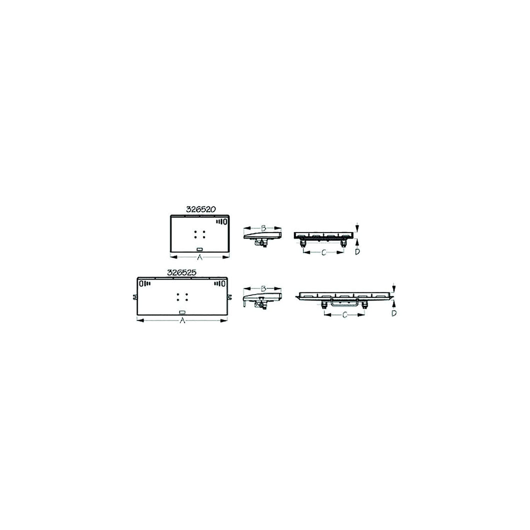 Sea-Dog 3265203 Fillet & Prep Table Round Rail Mount, A: 20