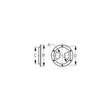 Seadog 3361571 Smooth Finish Quarter-Turn Deck Plate, Black,, A: 5-1/2" , B:6-3/4", C:5-3/8", D:6-1/8" -Modern Boat Sales & Service