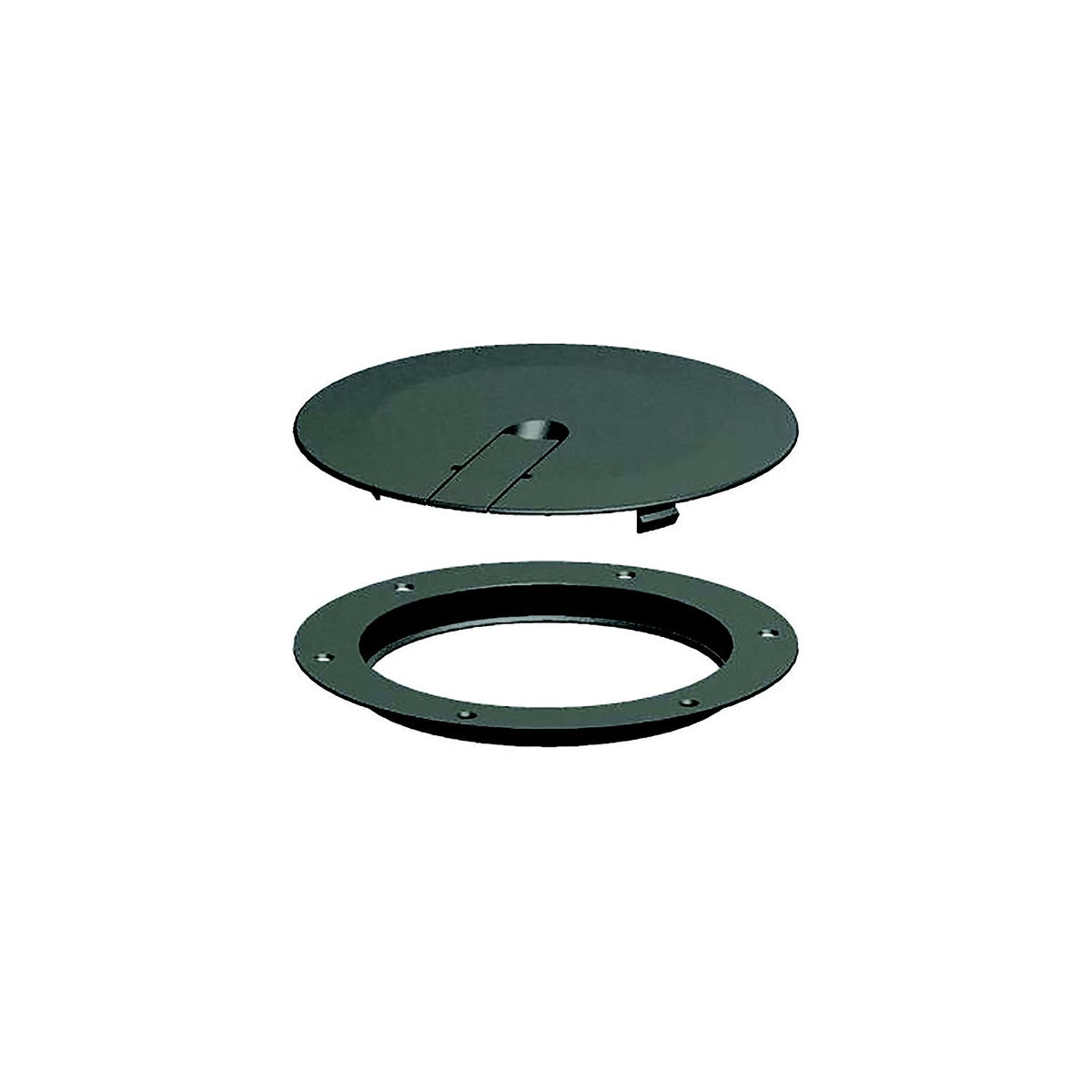 Sea-Dog 3364131 Low Profile Pop-Out Deck Plate, A: 8" , B:7-1/4", C=6-1/4", D: 3/16", Black, #8 FH -Modern Boat Sales & Service