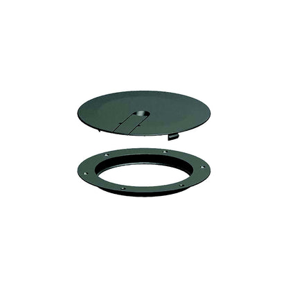 Sea-Dog 3364131 Low Profile Pop-Out Deck Plate, A: 8" , B:7-1/4", C=6-1/4", D: 3/16", Black, #8 FH -Modern Boat Sales & Service