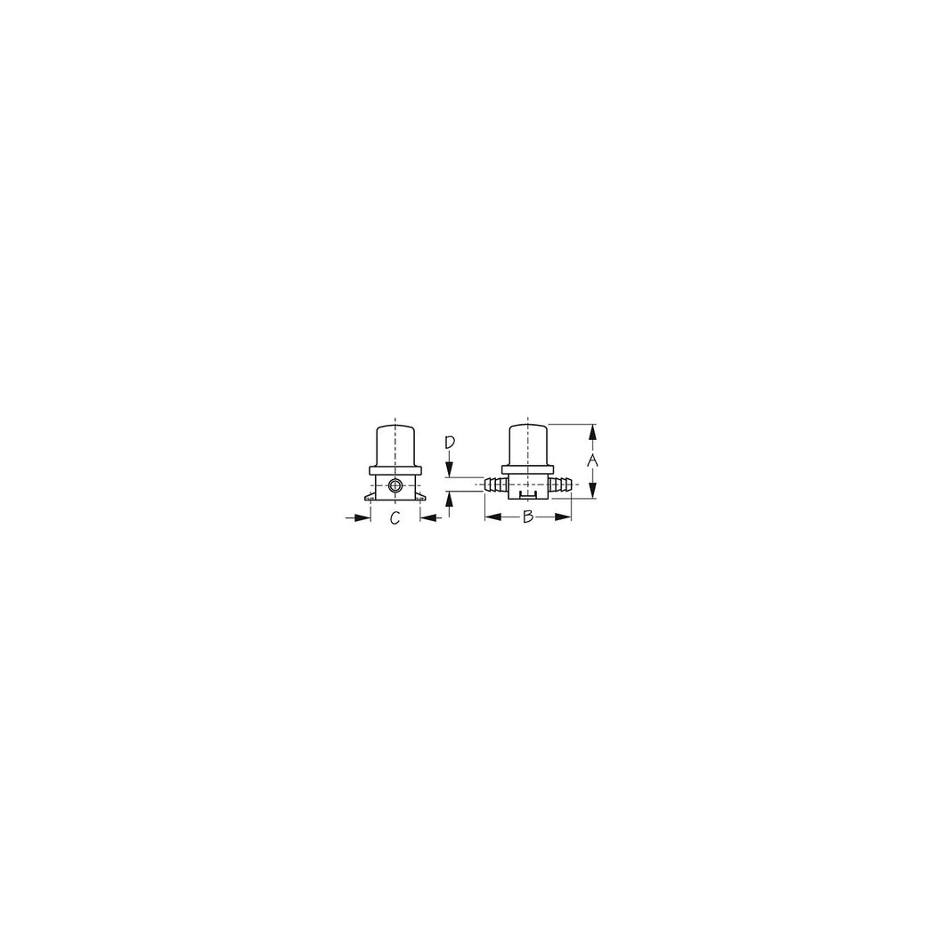 Poly In-Line Strainer, 3/4