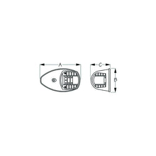 Sea-Dog 4000731 LED Side Mount Lights, A:3-7/8", B:2-1/4", C:1-7/8", 12V , Black, -Modern Boat Sales & Service