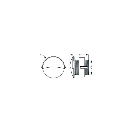 Sea-Dog LED Flush Mount Courtesy Light, Round, Blue LEDs -Modern Boat Sales & Service