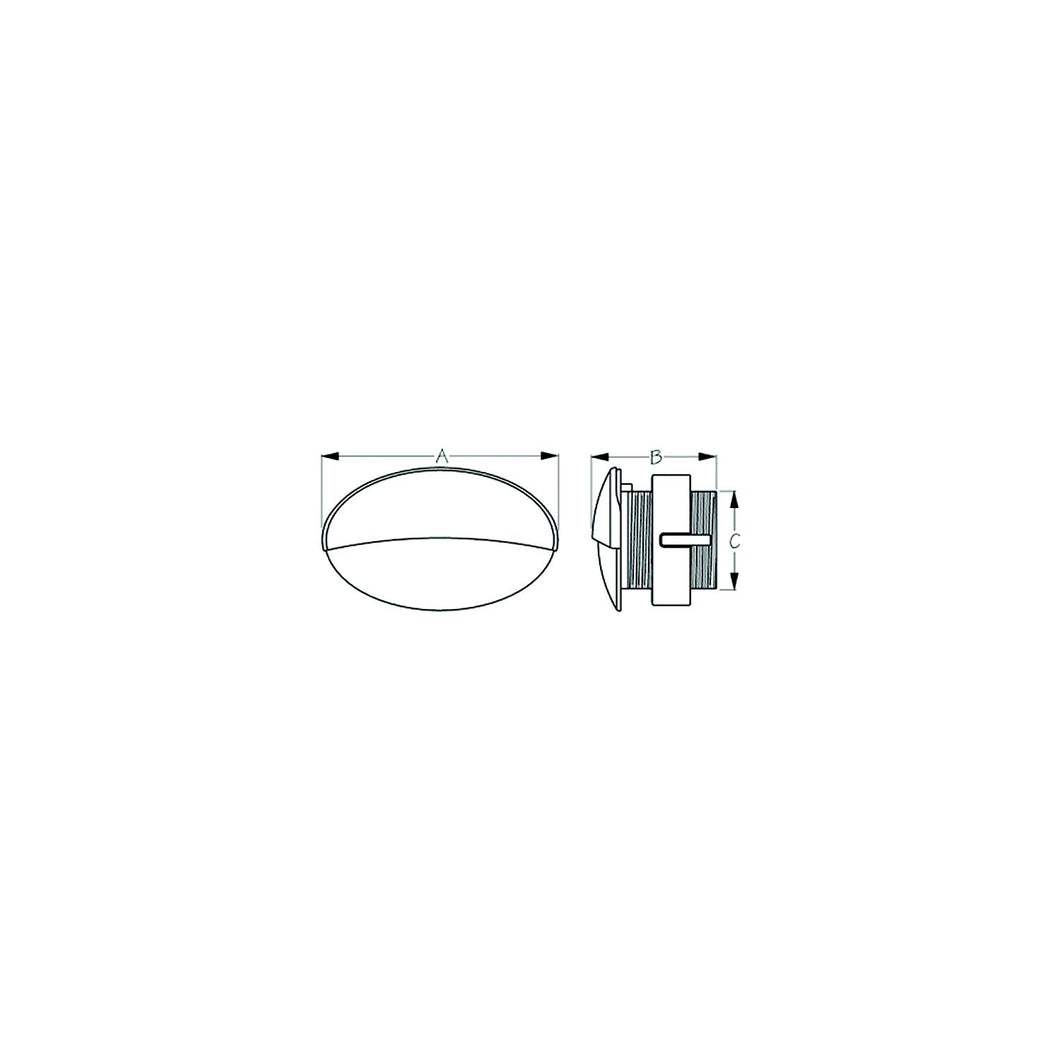 SeaDog 401275 LED Flush Mount Oval Courtesy Light with Stainless Cover | White Finish Default Title -Modern Boat Sales & Service