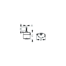 SeaDog Stamped Powder Coated Steel & Stainless Standard 12V Wiper Motor | 2-1/2" Shaft | Black Finish -Modern Boat Sales & Service