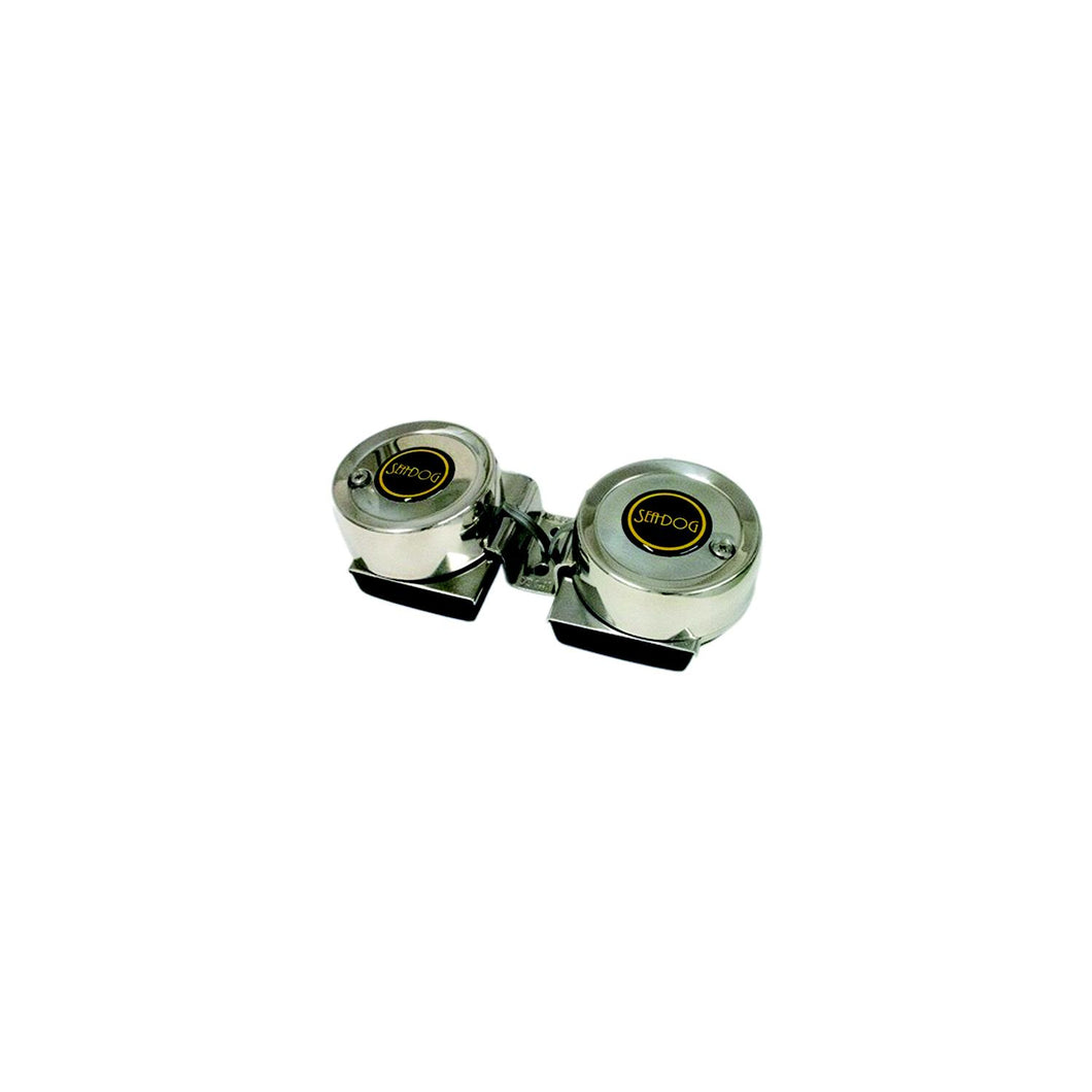 SeaDog 431125 Max Blast Twin Mini 6 Amp 12V Compact Horn | Stamped 304 Stainless Cover -Modern Boat Sales & Service