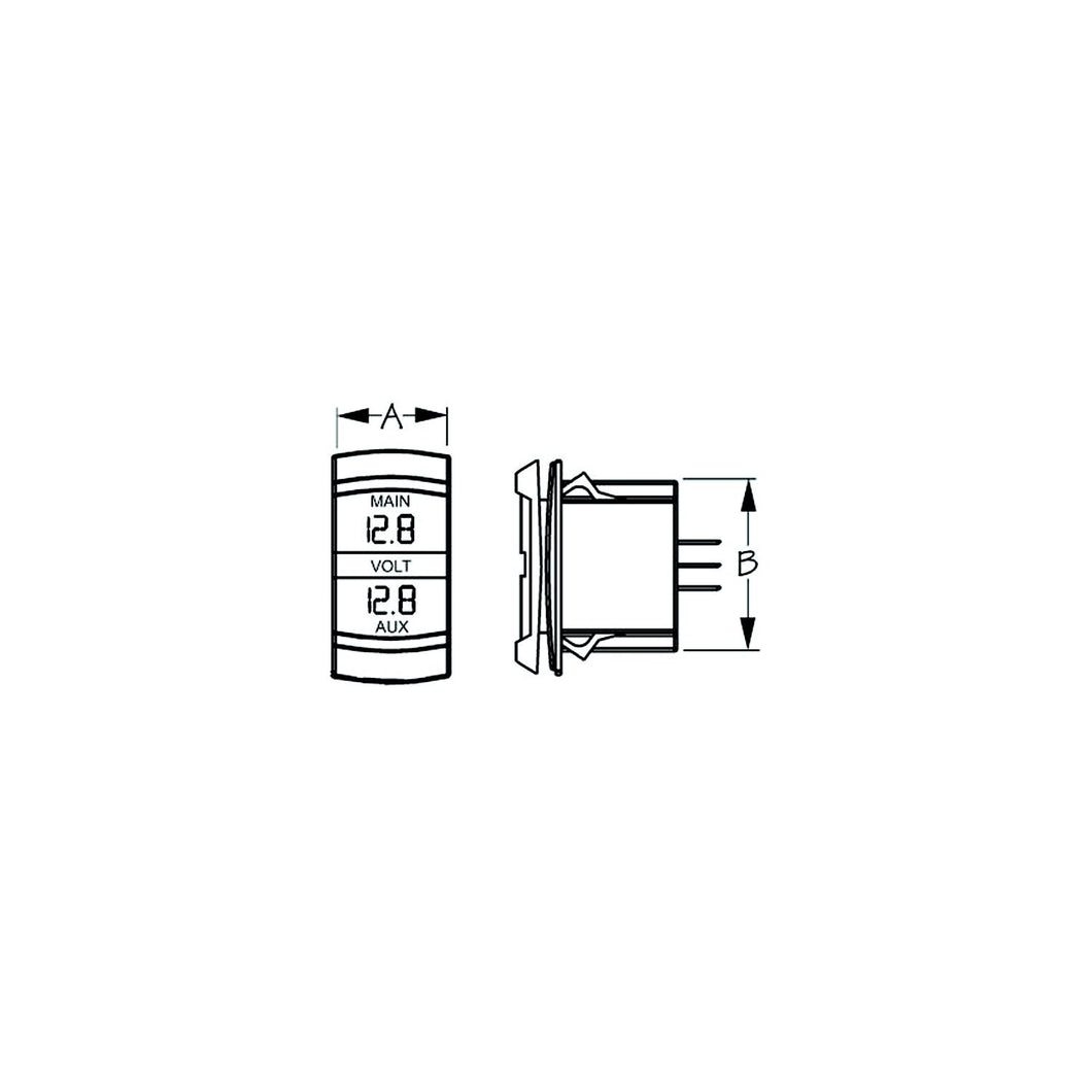 Cobra Dual Voltmeter - Rocker Switch Style Default Title -Modern Boat Sales & Service