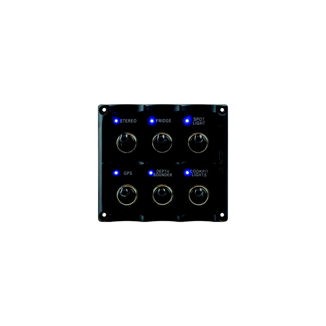 Seadog 424636-1 Water Resistant Toggle Switch Panel w/6 Switches -Modern Boat Sales & Service
