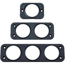 Sea-Dog, 4260331, Back Mount Socket Panel, A: 5-3/16", B: 1", C: 1-1/8", Black, Holes: 3, #8 FH -Modern Boat Sales & Service