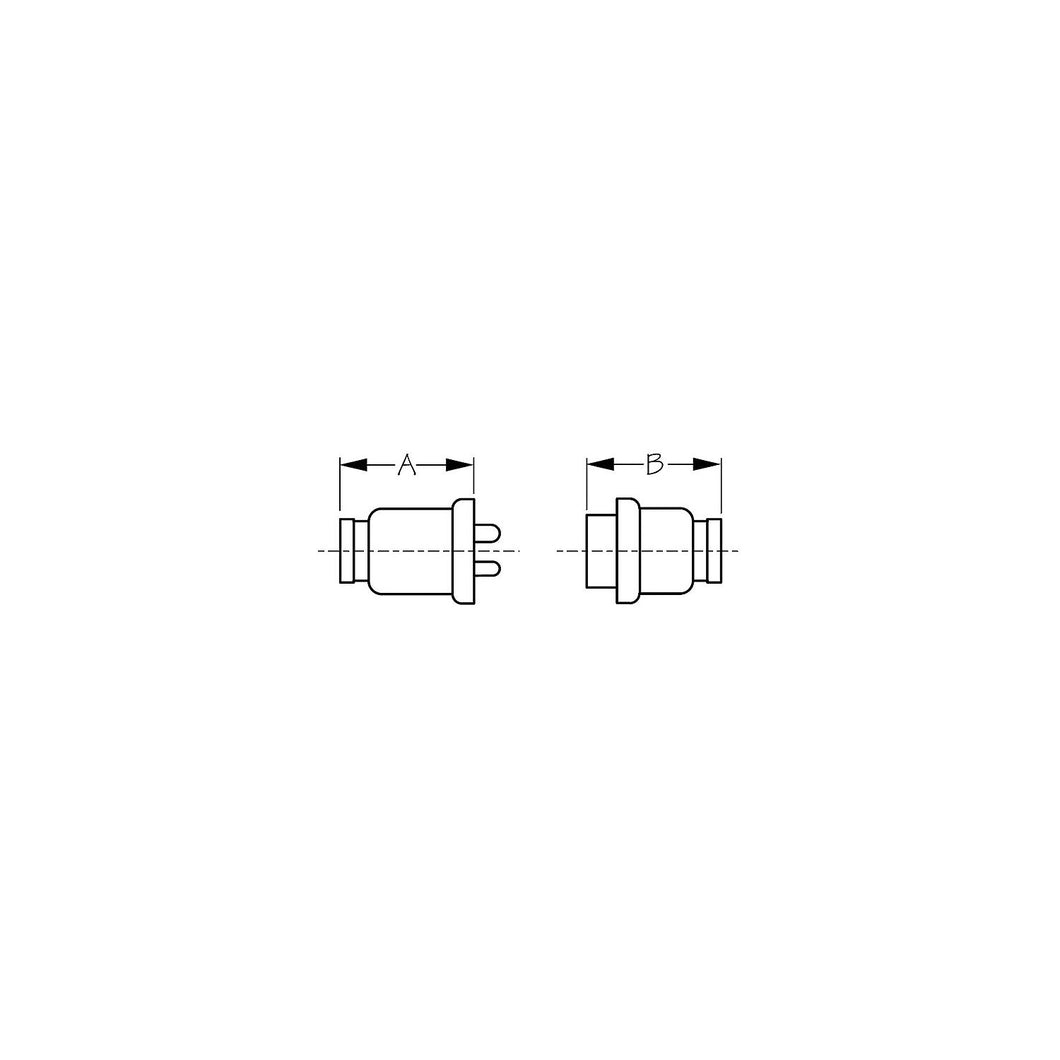 Sea-Dog 4261621 Polarized Molded Electrical Connector, 2-pin Default Title -Modern Boat Sales & Service