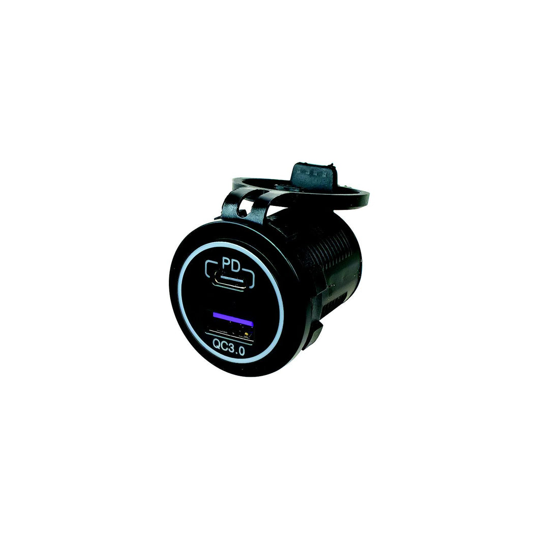 SeaDog 4265101 Power Socket w/o Light -USB 3.0 & USB-C -Modern Boat Sales & Service