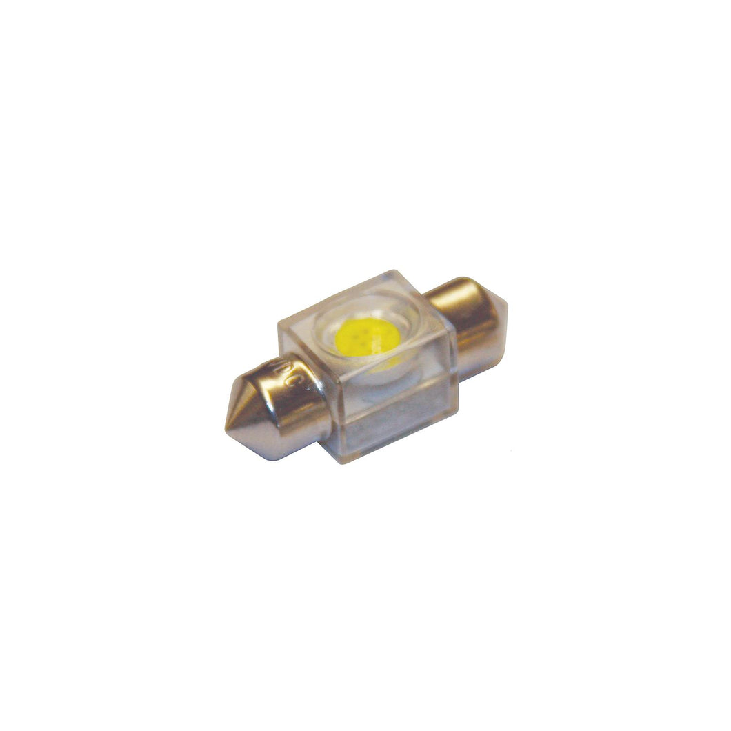 SeaDog 4421311 Nickel Plated Brass 1 LED White Lights 12.8V .5 Watt Sealed Festoon Default Title -Modern Boat Sales & Service