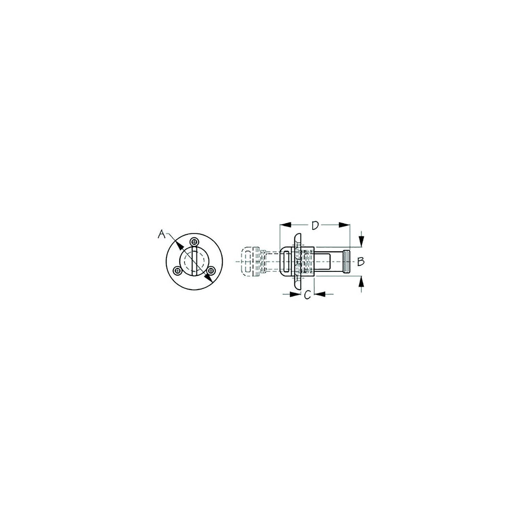 SeaDog 520060 Captive Garboard Drain & Plug, A: 2