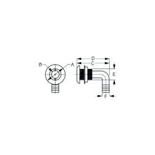 Sea-Dog 520831 90A Thru-Hull With Stainless Cap, A: 1-7/8", B: 7/8", C: 1-13/16"D: 3-7/16", E: 1-15/16", F: 3/4â€ , Stainless -Modern Boat Sales & Service